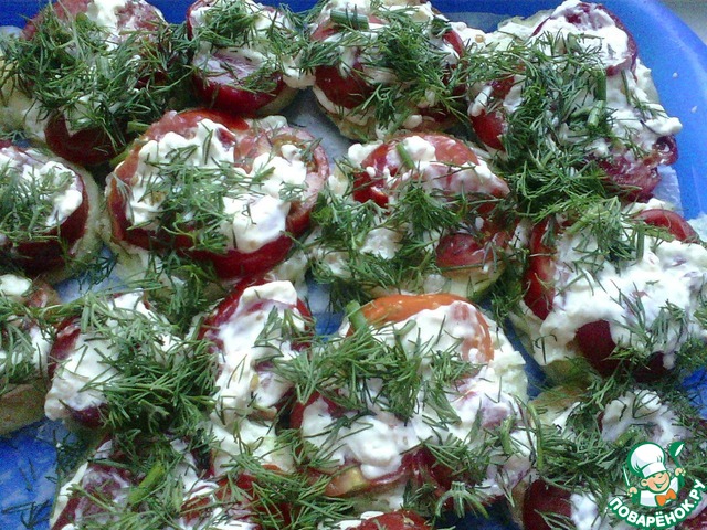 Закуска из кабачков и помидор