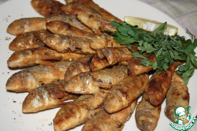 Жареная барабулька (султанка)