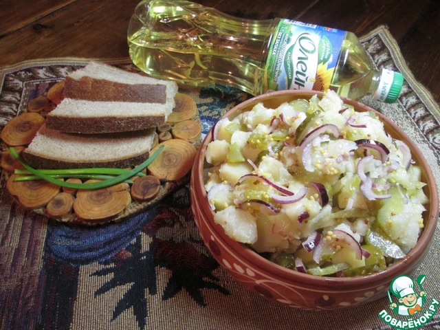Салат из печеного картофеля