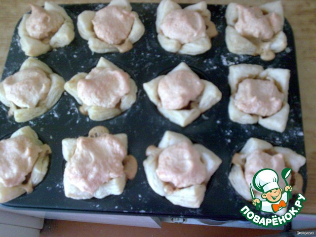 Слоеные банановые пирожные