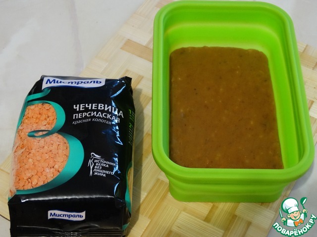 Орехово-имбирные конфеты из красной чечевицы