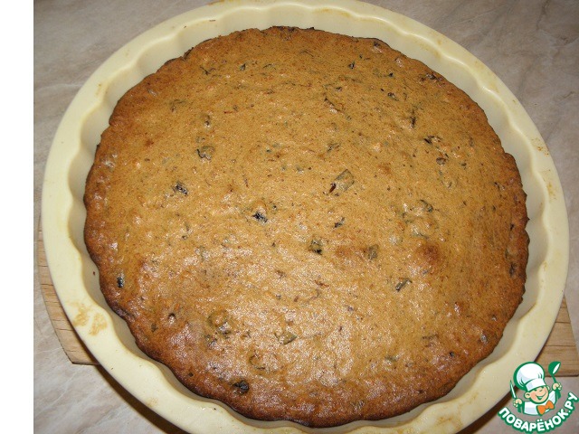 Pie with cottage cheese and prunes 