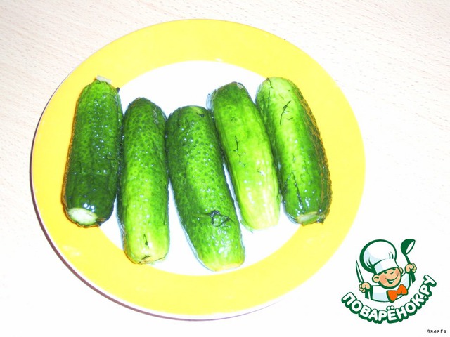 Salted cucumbers on special