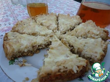 Apple pie in oatmeal crust