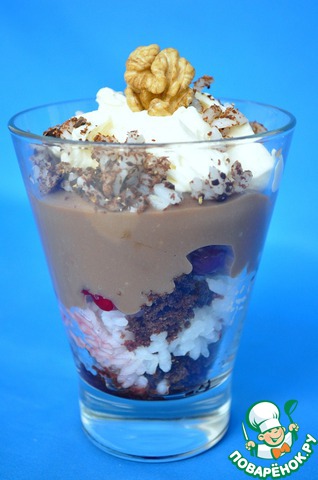 Rice and chocolate trifle