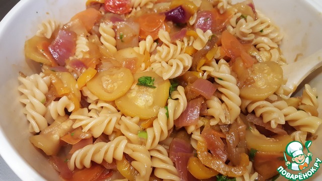 Fusilli with vegetables