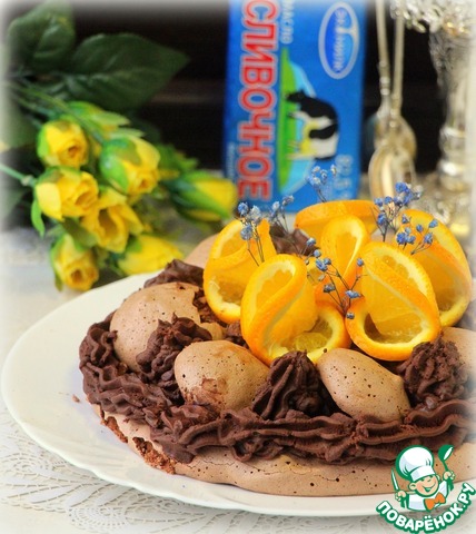 Chocolate meringue truffle cream