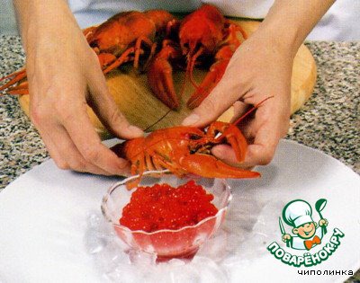 Закуска из раков