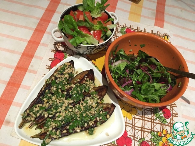 Закуска из баклажанов с кешью