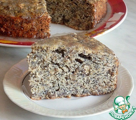 Poppy seed cake with apples, 