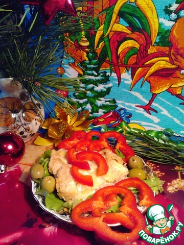 Пудинг из хлеба с копченым сыром