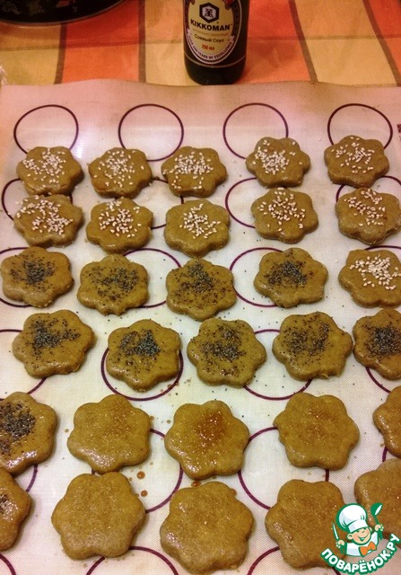 Постное яблочно-ржаное печенье