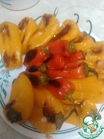 Мини-перцы, запеченные в электродуховке