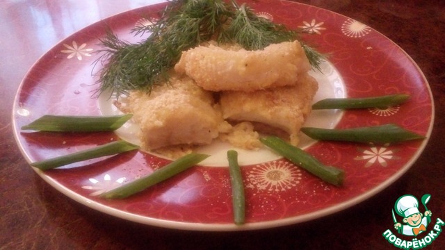 Запеченная рыба в сырном кляре