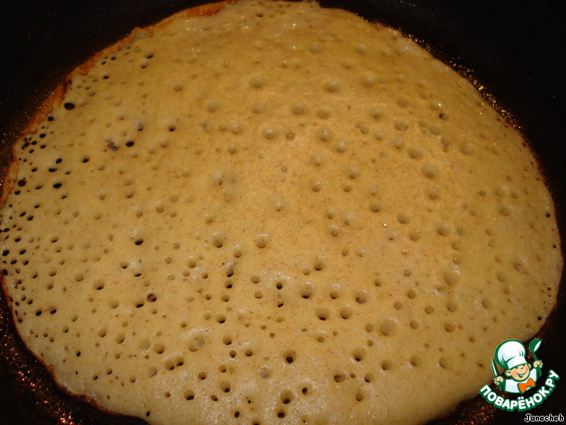 Pancakes made from rye flour 