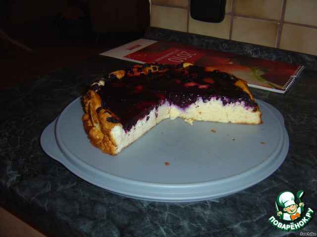 Cheese cake with blueberries