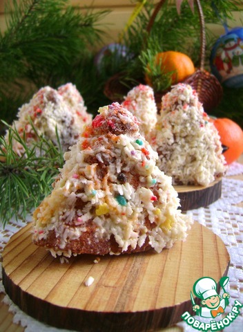 Мини-бисквиты «Елочки-малышки»