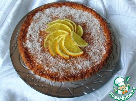 Coconut orange tart