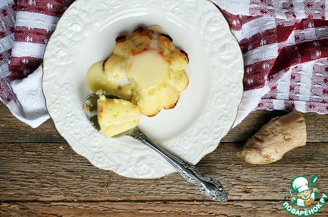 Curd-ginger mini-casseroles