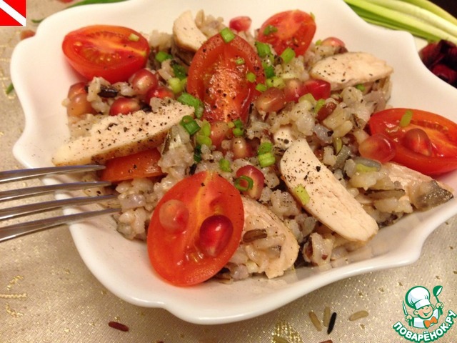 Salad of three kinds of rice