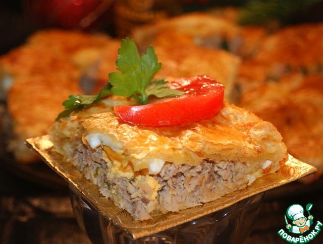 Winter pie with spring flavor