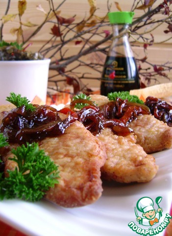 Chicken breast with spicy jam