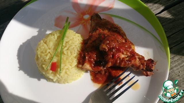 Chicken in Apple and tomato sauce