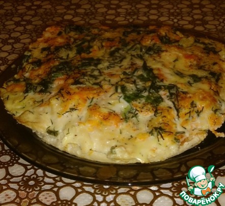 Pie chicken chops with carrots