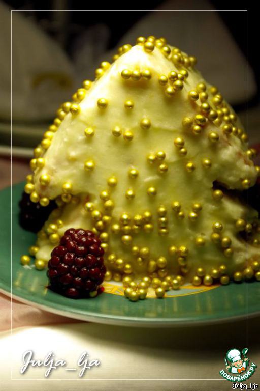 Бисквитные пирожные с ежевикой 