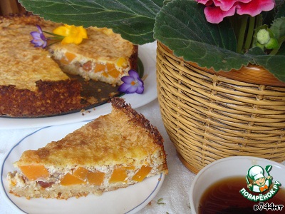 Cottage cheese-oatmeal with pumpkin pie