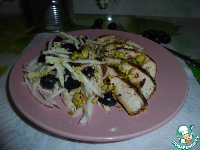 Salad with chicken breast