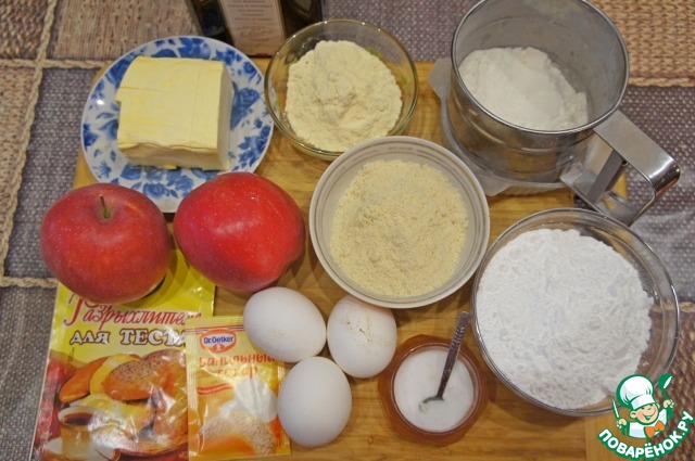 Яблочный пирог по-нормандски