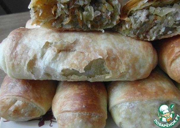 Трубочки с капустой