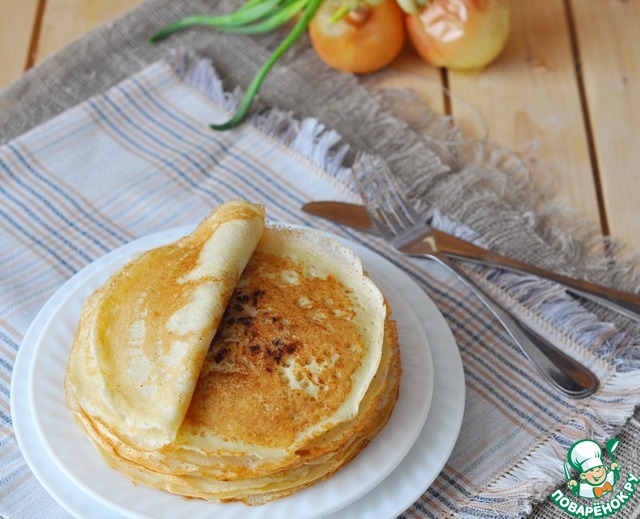 Oatmeal pancakes with onion surplus