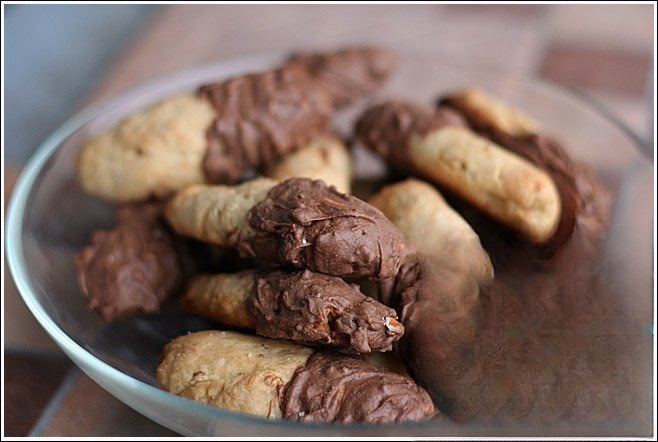 Ореховые палочки с шоколадом