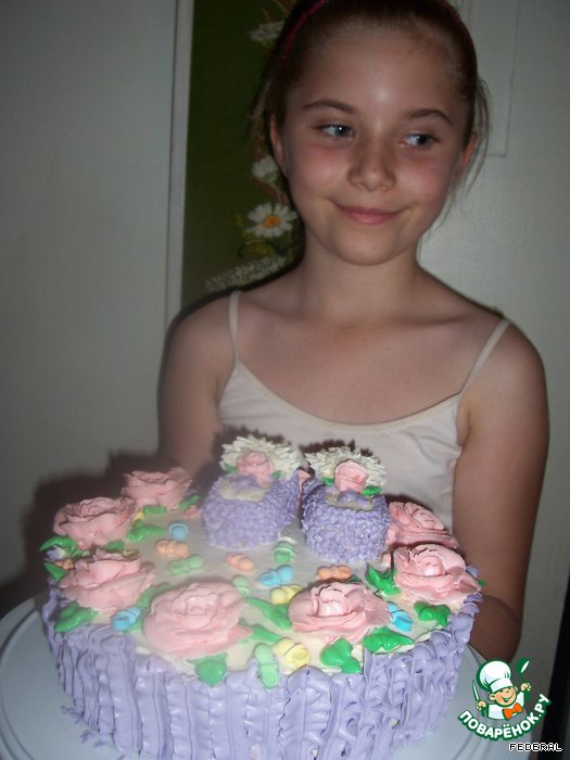 Chocolate cake-meringue