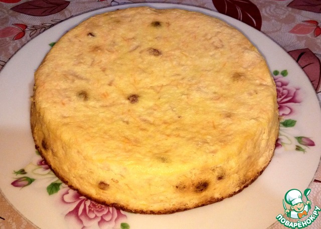 Cottage cheese casserole with carrots 