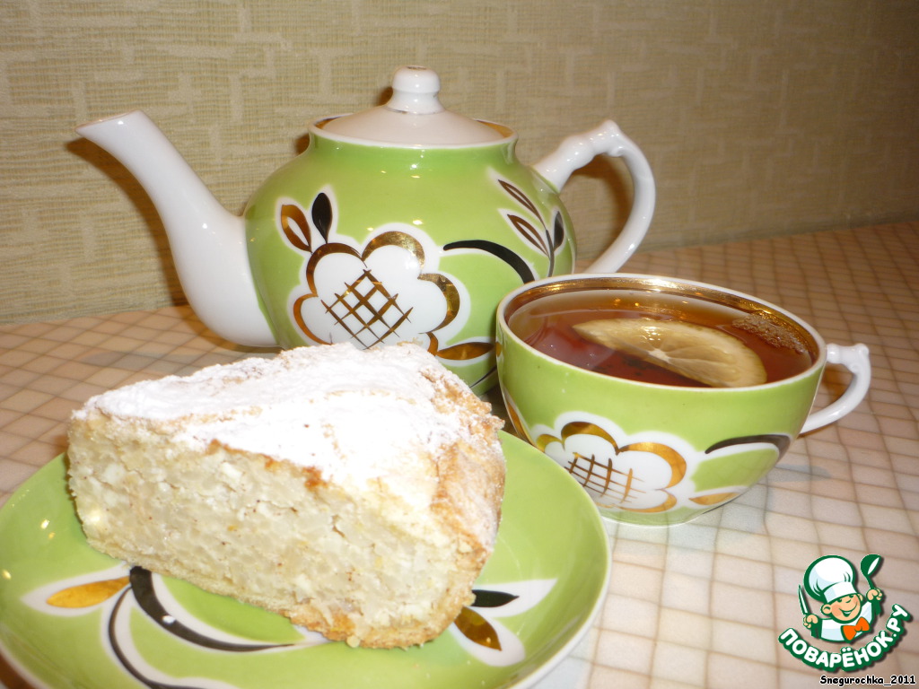 Pie with rice