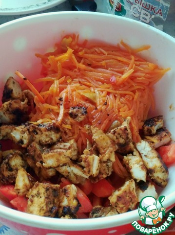 Salad Trio with chicken
