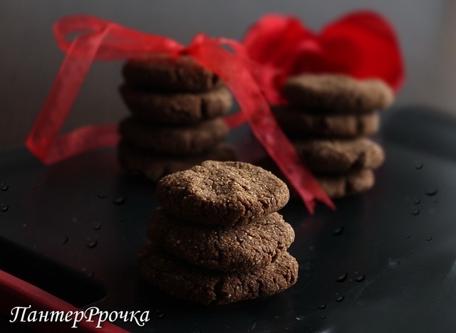 Шоколадно-гречневое печенье