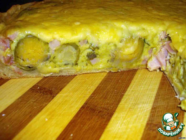 Pie with Brussels sprouts!