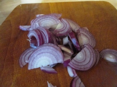 The scallops in mayonnaise-mustard sauce