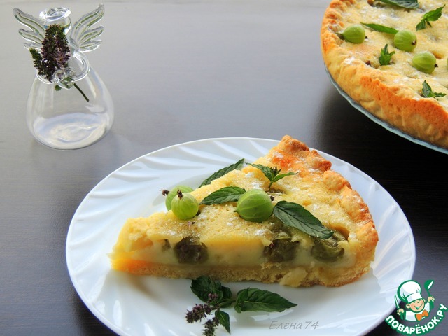 A gooseberry tart and Apple