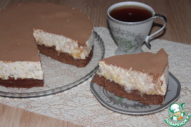 Cake with chocolate-orange cream