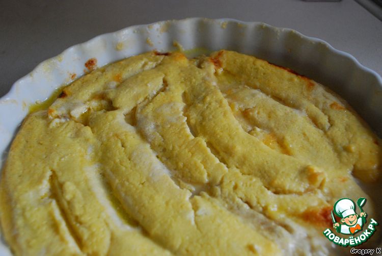 Bananas, baked with cheese