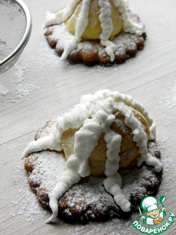 Песочно-заварное пирожное