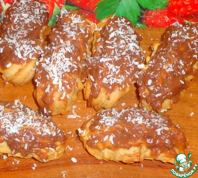 Эклеры с кремом из мороженого