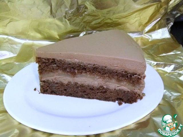 Chocolate-pear cake