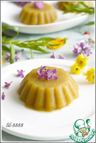 Apple sorbet with tarragon
