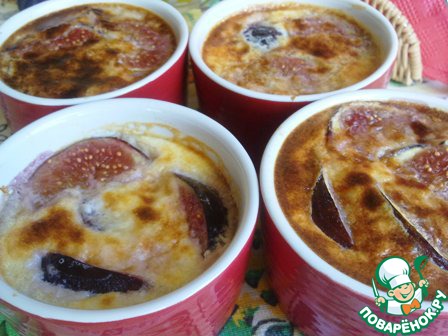 Flan with figs